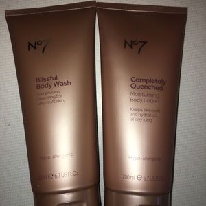 No7 body wash & body lotion